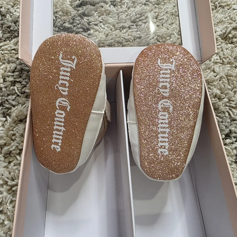 Juicy Couture Kids Shimmering Gold Sneakers